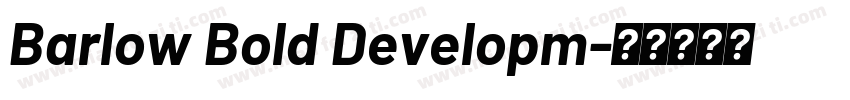 Barlow Bold Developm字体转换